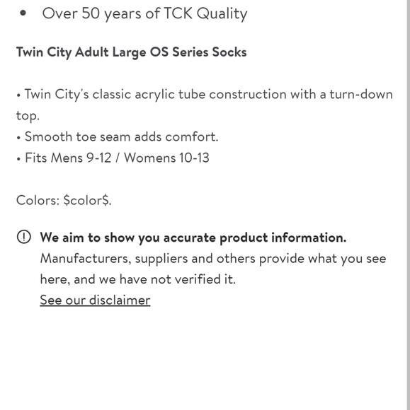 BLUE TCK TWIN CITY Soccer Socks Large New - Picture 3 of 5